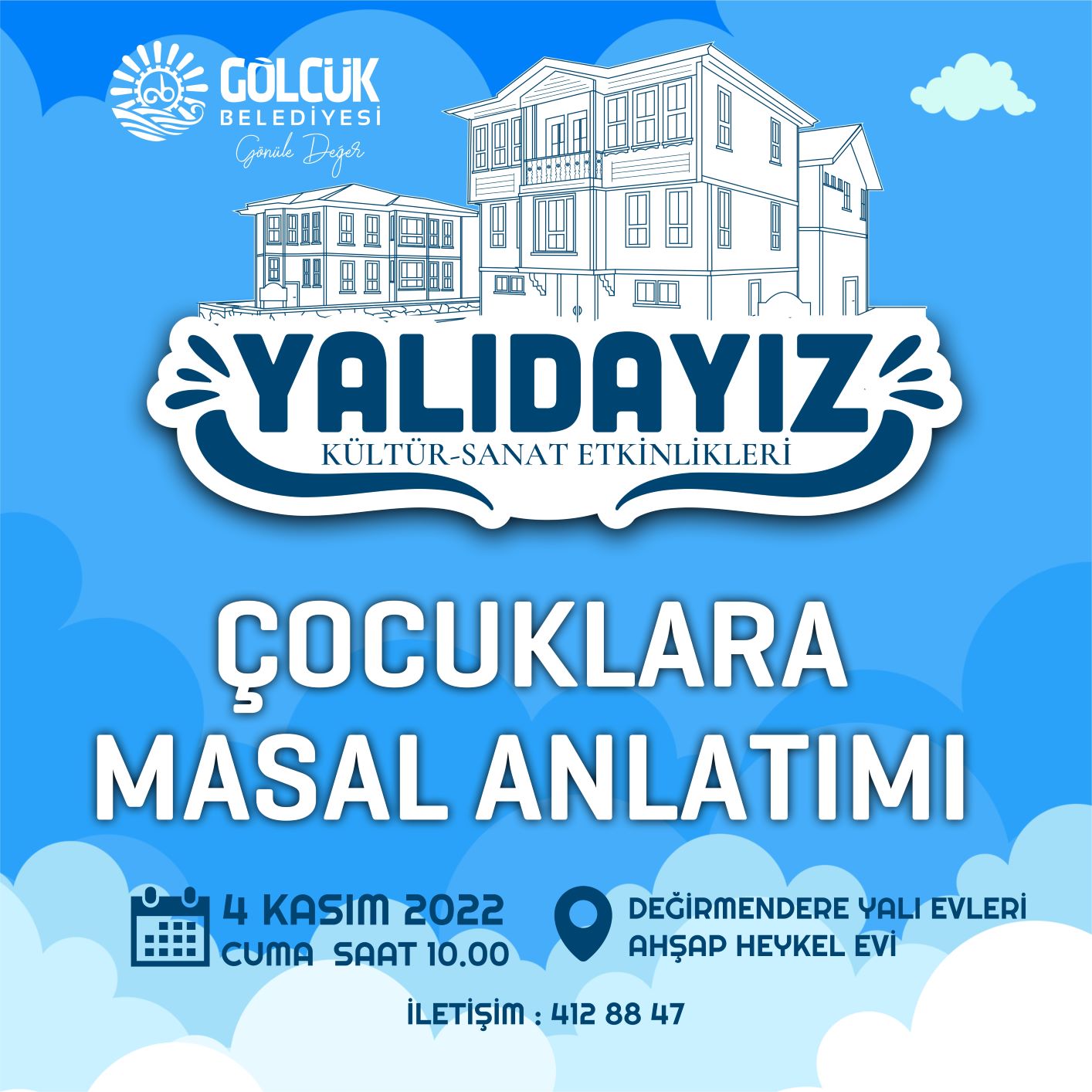 YALIDAYIZ KLTR SANAT ETKNLKLER OCUKLARA MASAL ANLATIMI LE BALIYOR